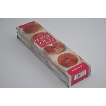 Antymolowe duże okrągłe zawieszki cedrowe 8 szt